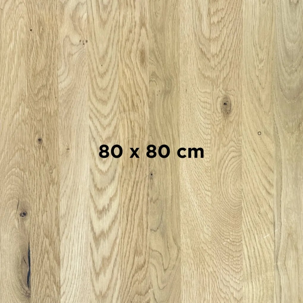 DUBLINO OAK STANDART 40 MM - MASÍVNA STOLOVÁ DOSKA 80 x 80 cm