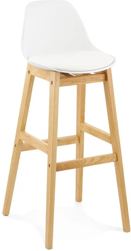 Moderná barová stolička Evan biela