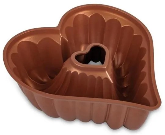 Forma na bábovku KITCHISIMO srdce/medená