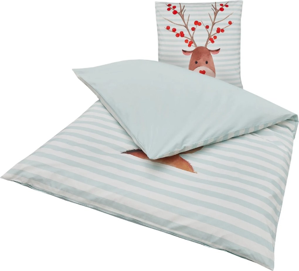 Detské bavlnené obliečky FYNN FROST svetlomodré Rozmer obliečky: 80 x 80 cm | 135 x 200 cm