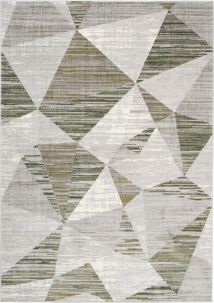 TA Koberec E455A SVETLO SIVÁ/TMAVOZELENÁ ASTHANE Rozmer: 250x350 cm