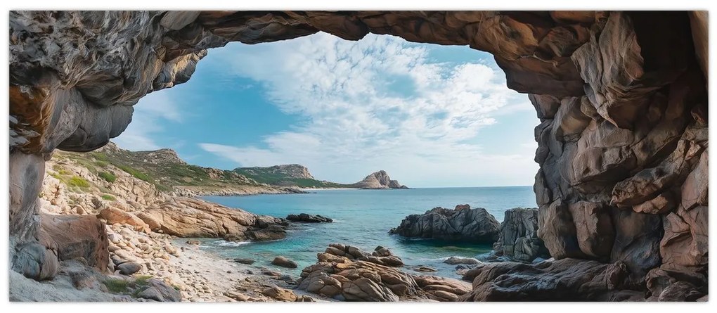 Obraz - Jaskyňa pri mori (120x50 cm)