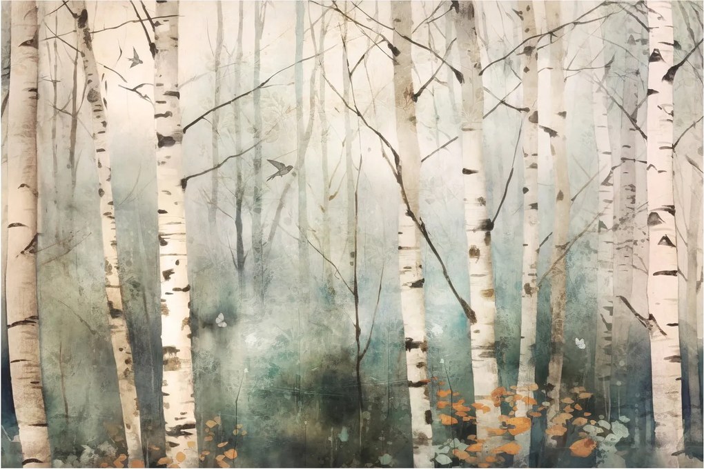 Obraz - Kresba lesného vzoru (90x60 cm)