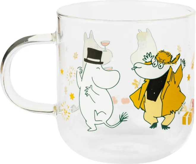 Sada sklenených hrnčekov Moomin Gift of Love 0,3l, 2 ks
