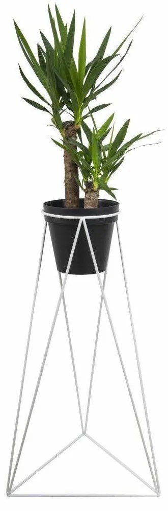 Stojan na kvetiny Polla 60 cm biely