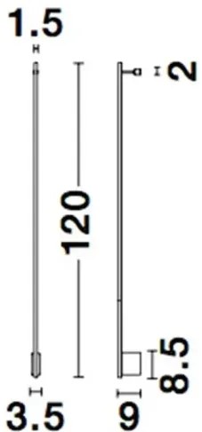 LED nástenné svietidlo Gropius 120
