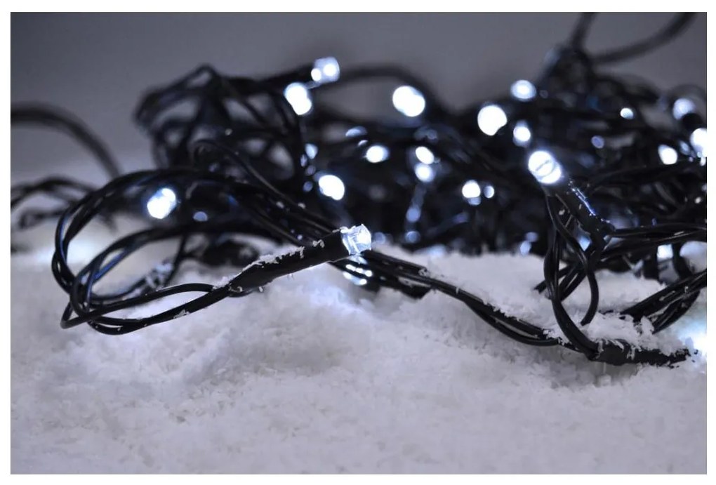 Solight 1V05-W-LED Vonkajšia vianočná reťaz 500xLED/8 funkcií IP44 55m studená biela