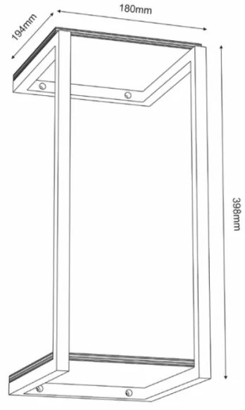 Nástenná polica 40x18 cm