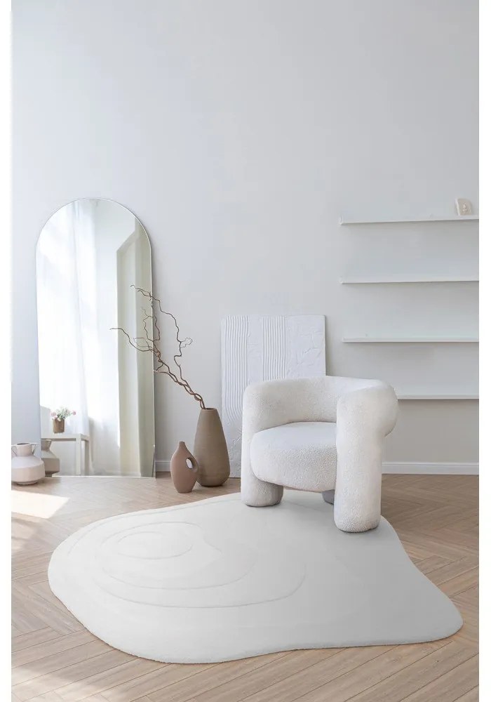 Biely vlnený koberec 150x150 cm Olsen – Asiatic Carpets
