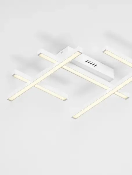 LED stmievateľné biele moderné stropné svietidlo Pace