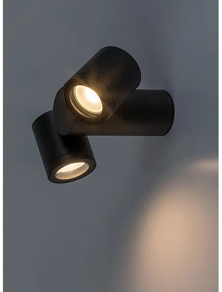 Rabalux 77111 - Vonkajšie nástenné svietidlo ENOL 2xGU10/35W/230V IP44