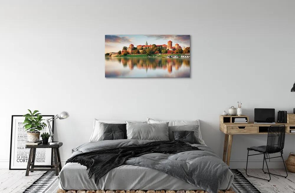 Obraz na plátne Krakow hrad rieka 100x50 cm