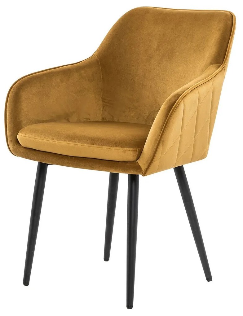 Horčicová Jedálenská stolička 61 × 45 × 85 cm SALESFEVER