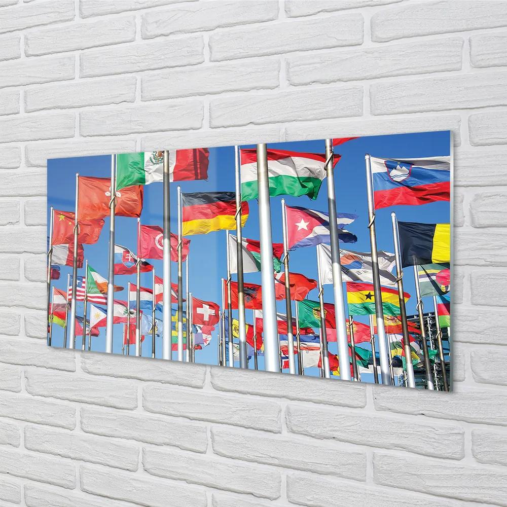 Nástenný panel  vlajka 120x60 cm