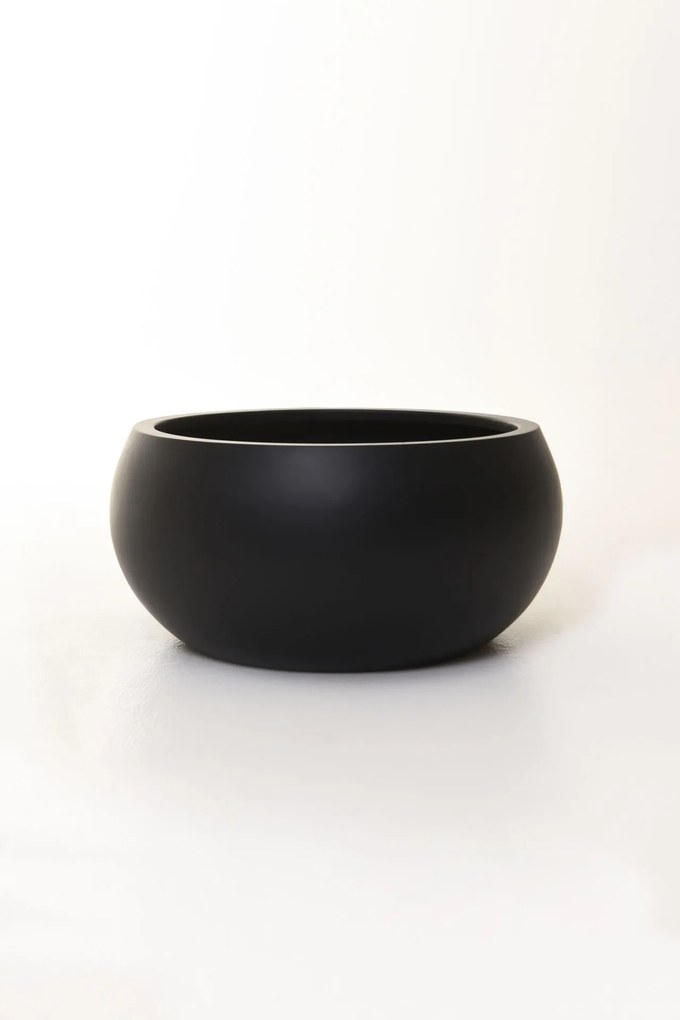Miska na rastliny MORINO, sklolaminát, výška 21 cm, antracit
