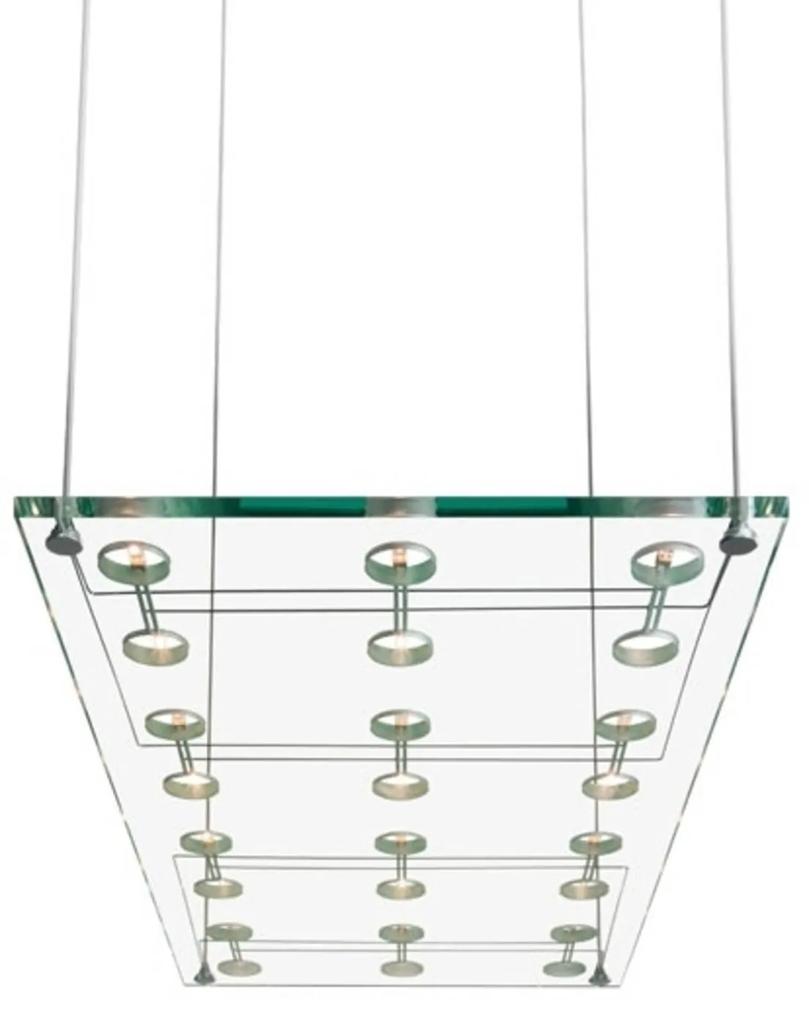 Fabbian Sospesa – závesná lampa zo skla
