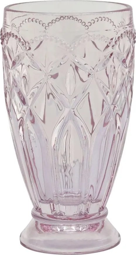 Ružový vysoký pohárik na drink Saint-Émilion - Ø 8*15 cm / 350ml