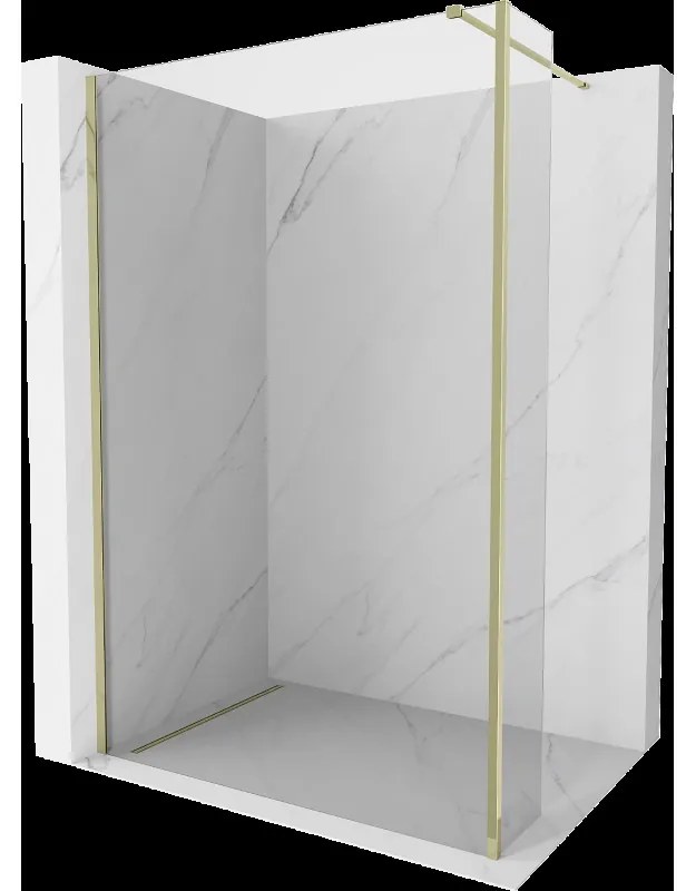 Mexen Kioto sprchová stena Walk-in 105 x 30 cm, transparentná, zlatá - 800-105-212-50-00-030