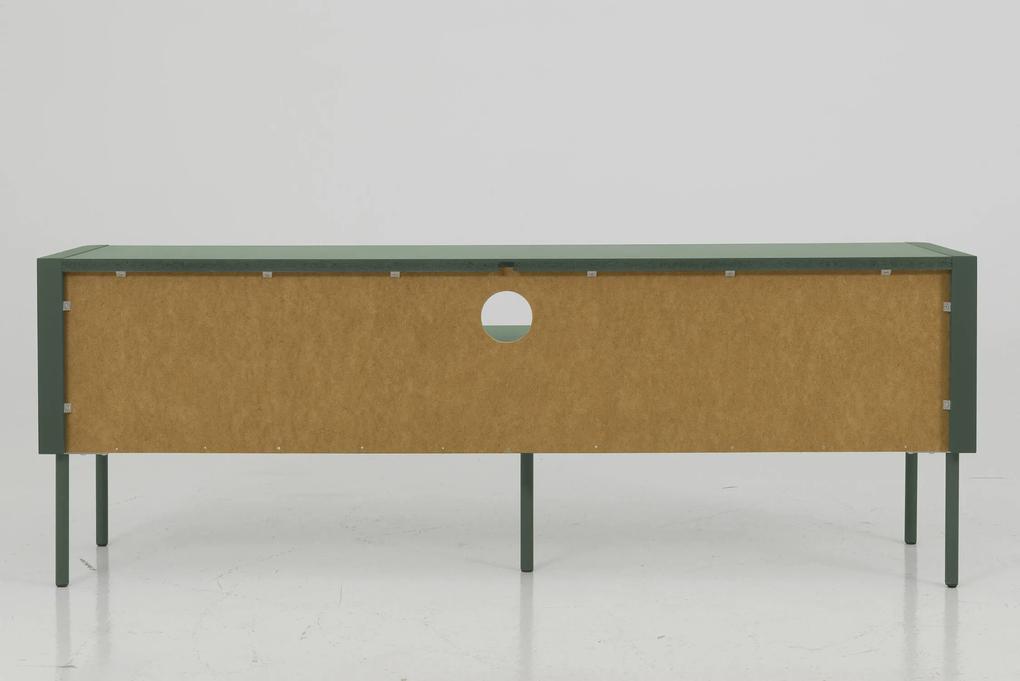 Tv stolík witis 141,5 x 51 cm zelený MUZZA