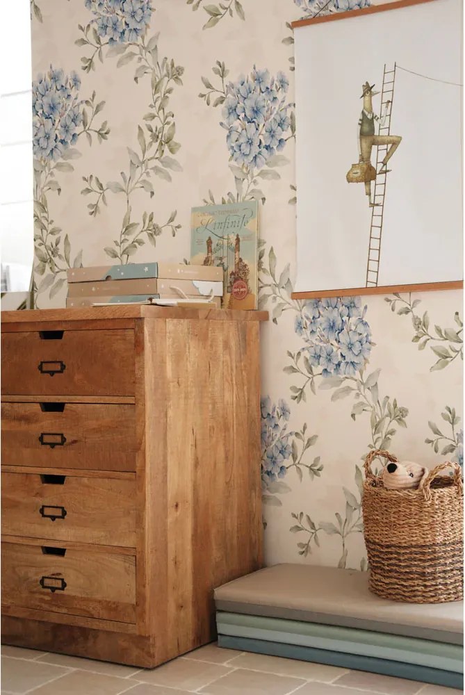 Tapeta modrej strapce 280×50 cm