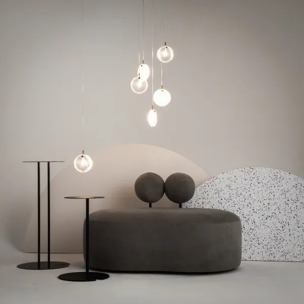 Maytoni MOD254PL-05BS - Luster na lanku FROZEN 5xG4/28W/230V mosadz