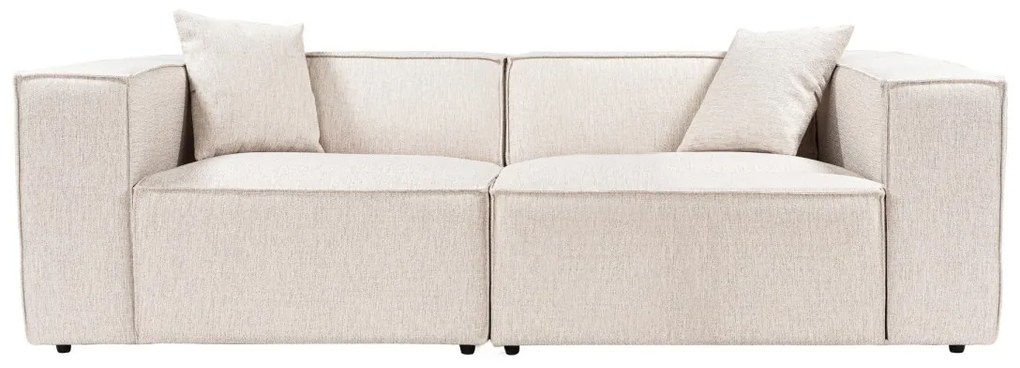 Dvoumístná pohovka Lora 220 cm béžovo-hnědá