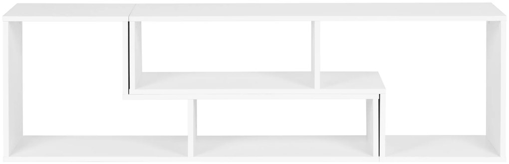 Moderná modulárna geometrická knižnica, so 4 policami, ModernHome