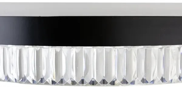 LED Stmievateľný luster na lanku LED/80W/230V 3000-6500K čierna + diaľkové ovládanie