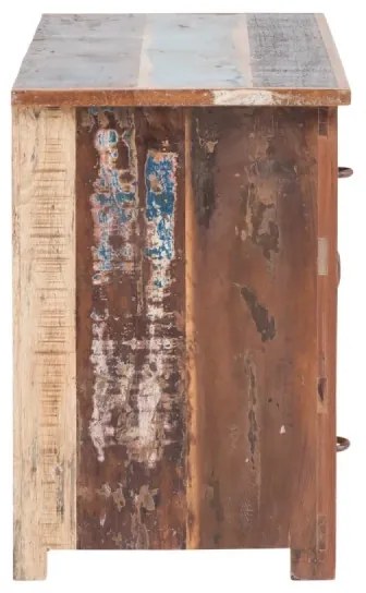 furniture-nabytek.cz - Masívna pod umývadlová skrinka Sumana z recyklovaného dreva, lakovaná, hnedá – 130×50×75 cm