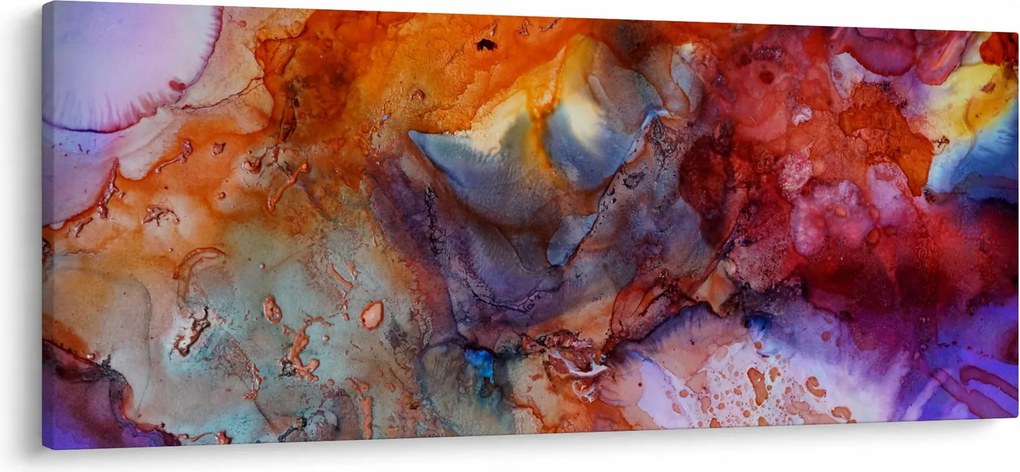 Obraz - Abstraktné atramentové umenie (120x50 cm)