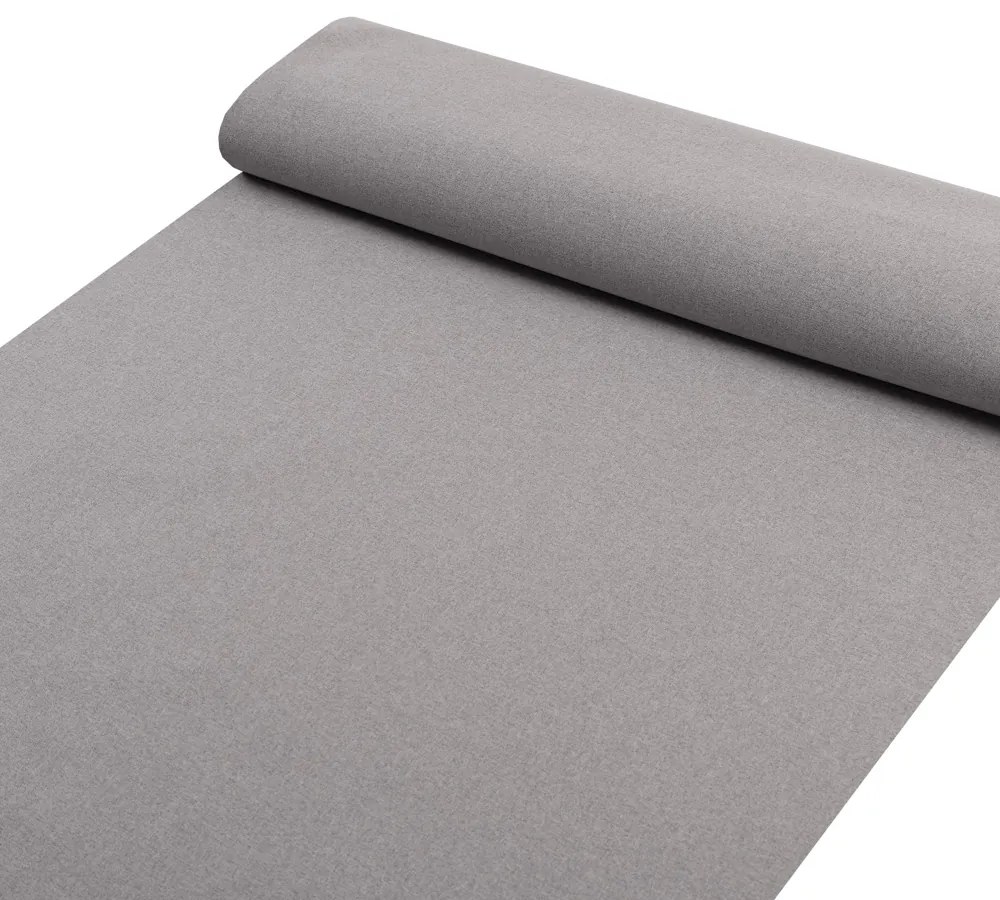 Biante Dekoračný okrúhly obrus BKR-503 Sivý režný Ø 100 cm