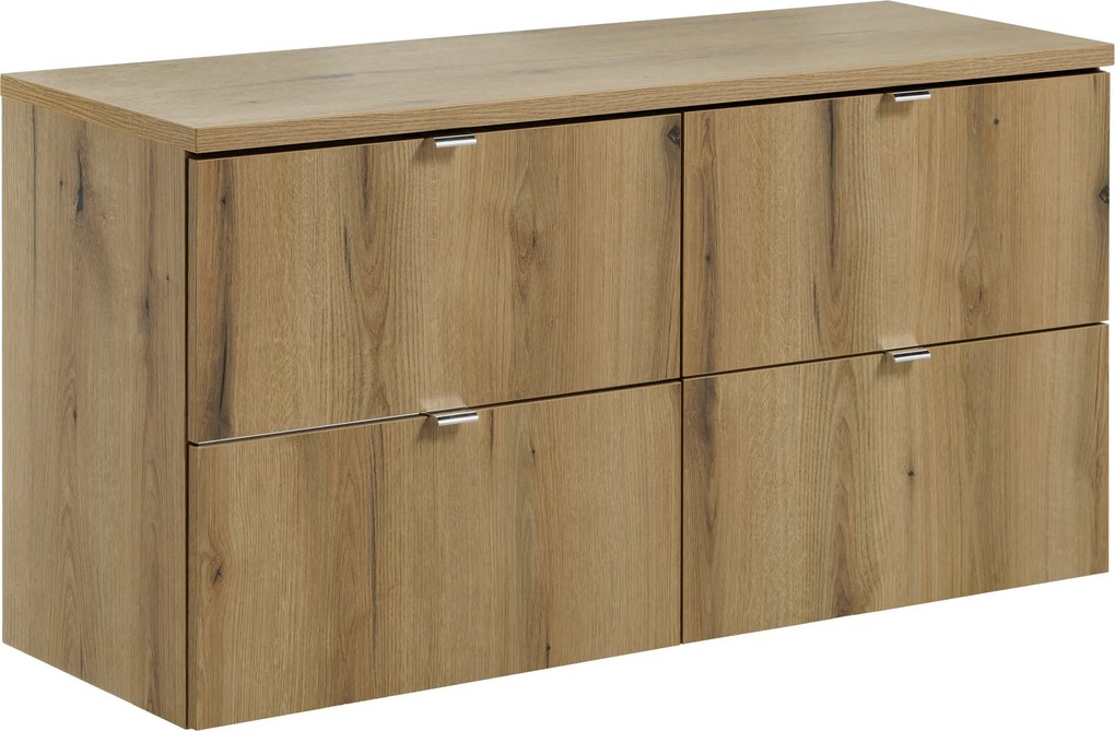 Comad Kúpeľňová skrinka pod doskové umývadlo set Nova Oak I. 120 dub coast evoke