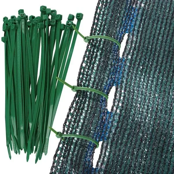 SPRINGOS Tieniaca sieť 95% ochranná 1,5x50m zelená, 185g/m2, 200 ks sťahovacích pások SN0037