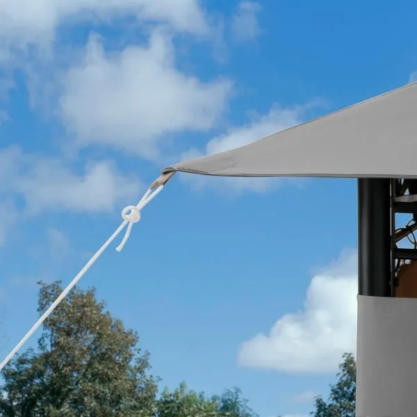 Záhradný Altánok Pavilón TOPAS 220g/m 4x3m svetlo šedý