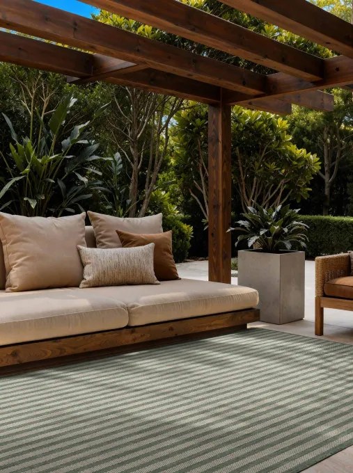 Koberec Ted Baker Haringey Linley zelený / biely