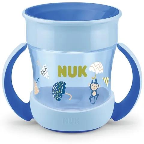 NUK NUK Detský hrnček Mini Magic NUK 360 ° s viečkom modrý Modrá |