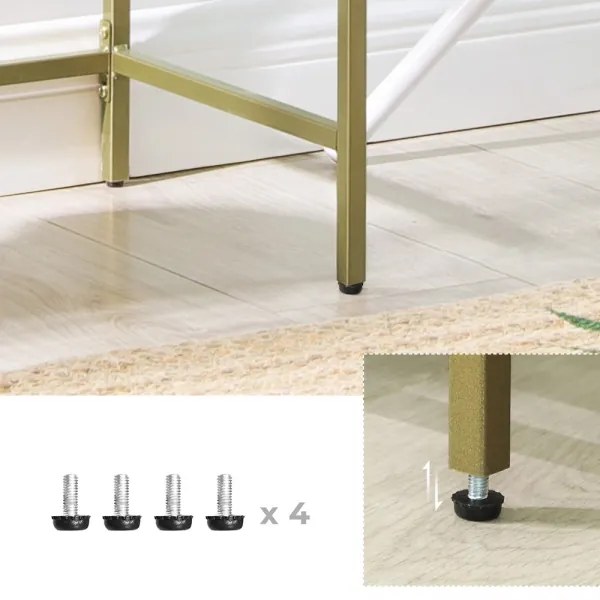 Konzolový stolík CIREL zlatý