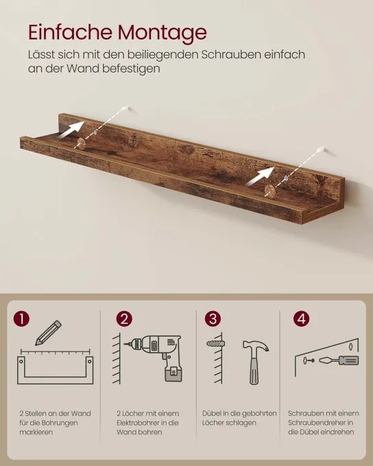 Sada nástenných políc LWS064K01