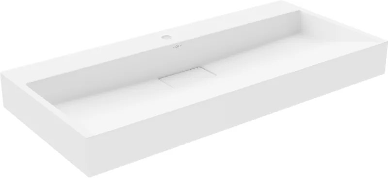 Mexen Ava, umývadlo na dosku z konglomerátu 100 x 46 cm, biela, 23011001