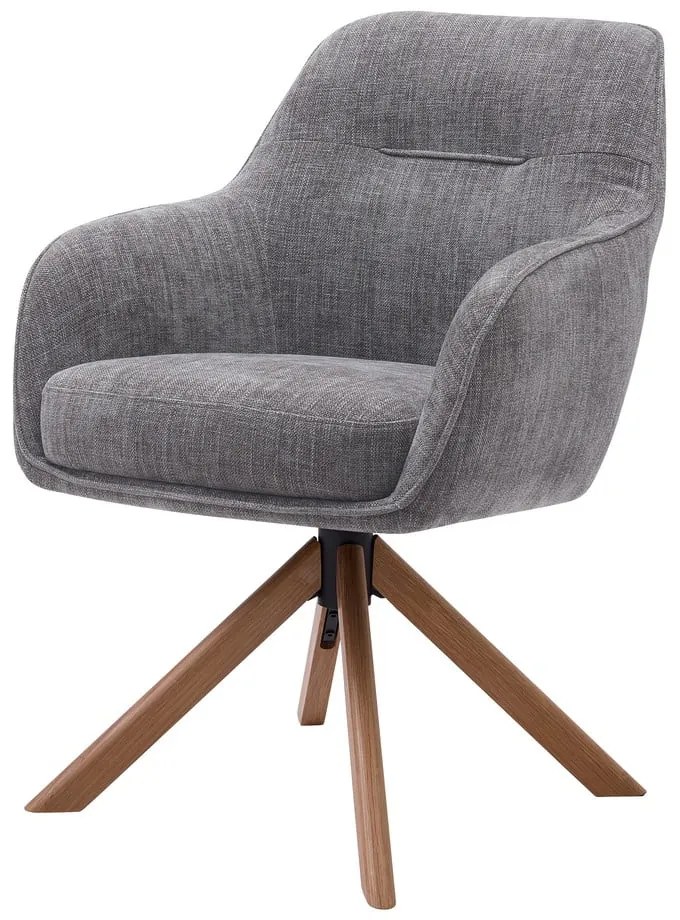 Sivé čalúnené jedálenské kreslá v súprave 2 ks Avola – Unique Furniture