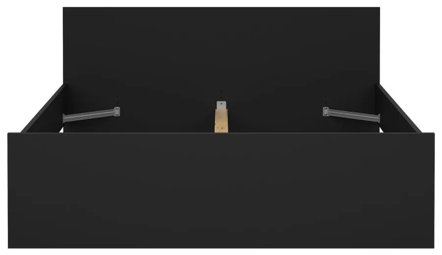 Čierna dvojlôžková posteľ 160x200 cm Naia – Tvilum