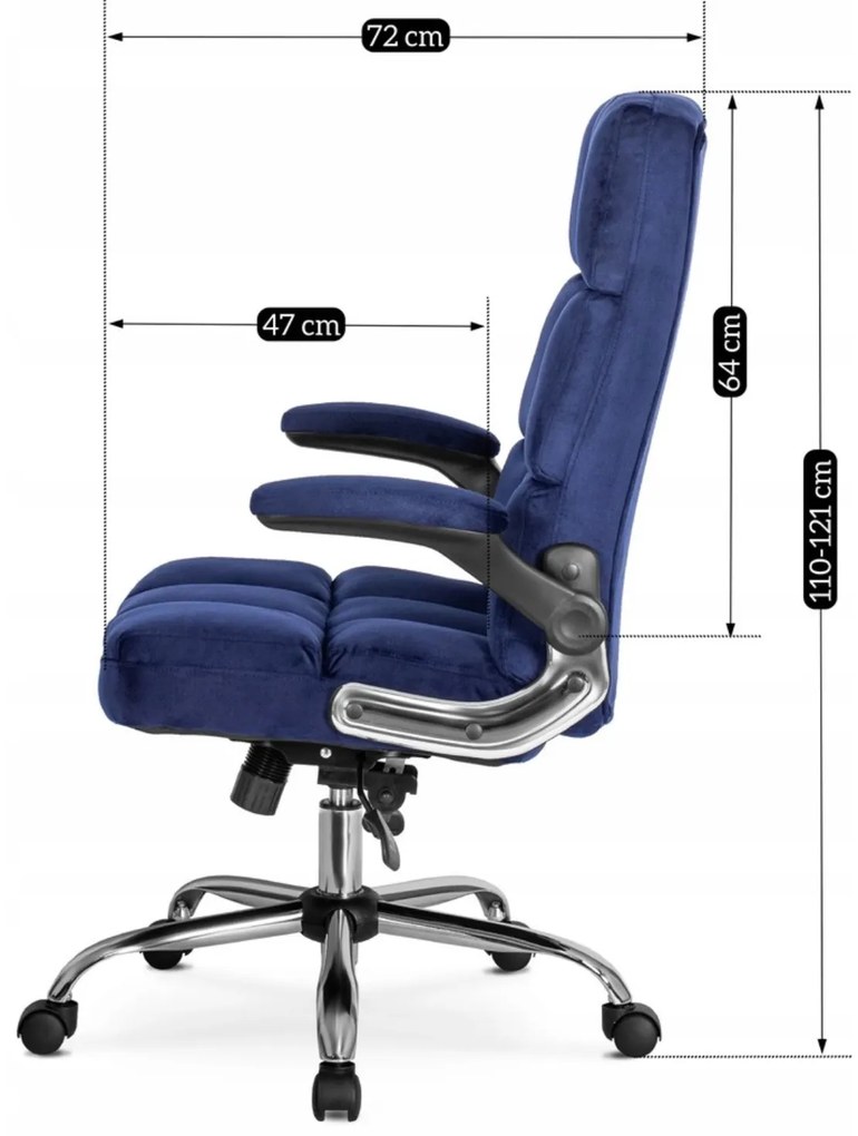 PROXIMA.store - Čalúnené kancelárske kreslo LONDON FARBA: čierna