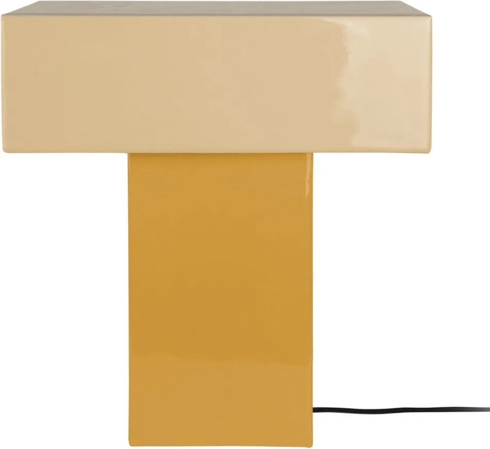 Žltá stolová lampa (výška 35 cm) Grato Recto – Leitmotiv