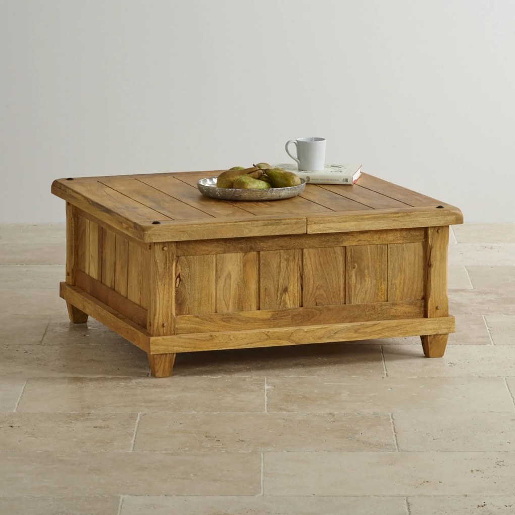 furniture-nabytek.cz - Velký konferenční stolek z mangového dřeva 90x40x90