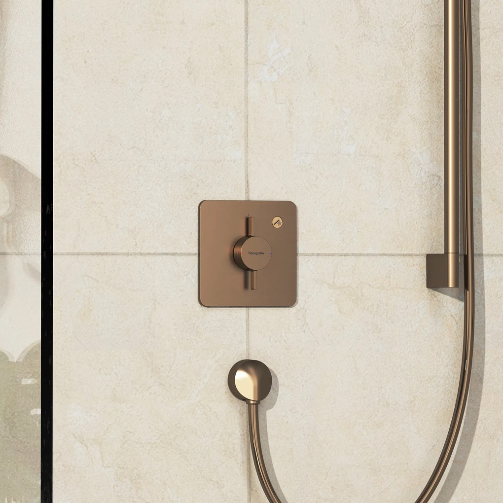 Hansgrohe DuoTurn Q, batéria pod omietku pre 1 spotrebič, kartáčovaný bronz, HAN-75614140