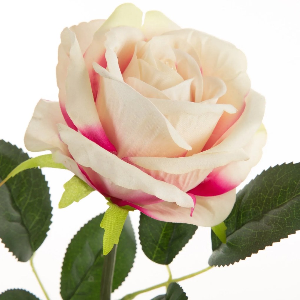 Dekoratívna kvetina 56 cm , kvet 7 cm, priemer kvetu 12 cm biela