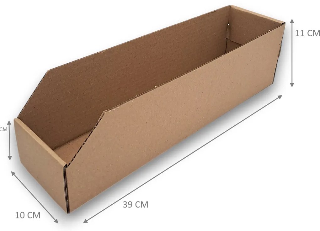 Úložné boxy na oblečenie, organizéry do skrine EKO KARTON 10x40 cm