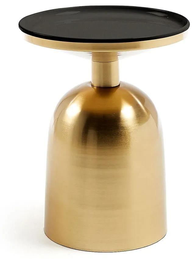 Odkladací stolík v zlatej farbe La Forma Physic, ø 37 cm