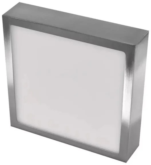 LED Stropné svietidlo LED/12,5W/230V 3000/3500/4000K 17x17 cm chróm