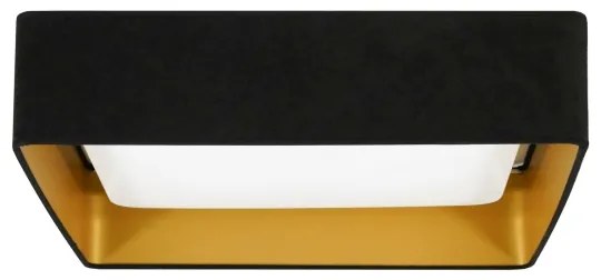 Brilagi - LED stropné svietidlo VELVET SQUARE LED/24W/230V čierne